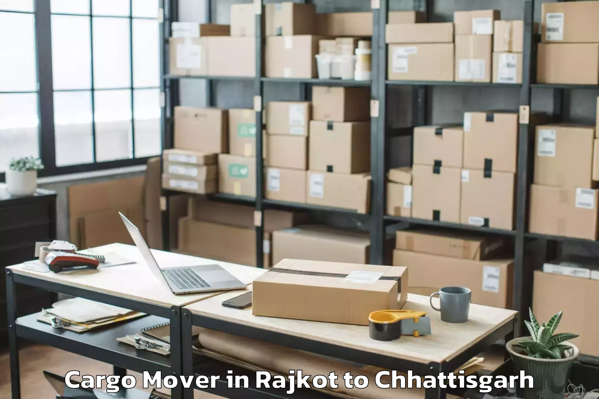 Get Rajkot to Ramanuj Ganj Cargo Mover